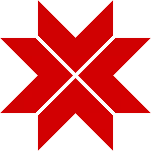 Rood zonne-symbool